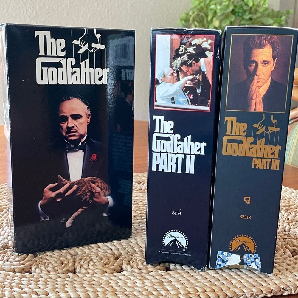The Godfather Trilogy Vintage VHS Box Set The Godfather I, II and III